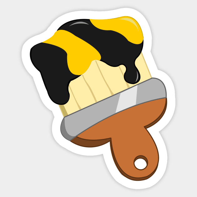 bumblebee Paintbrush Sticker by traditionation